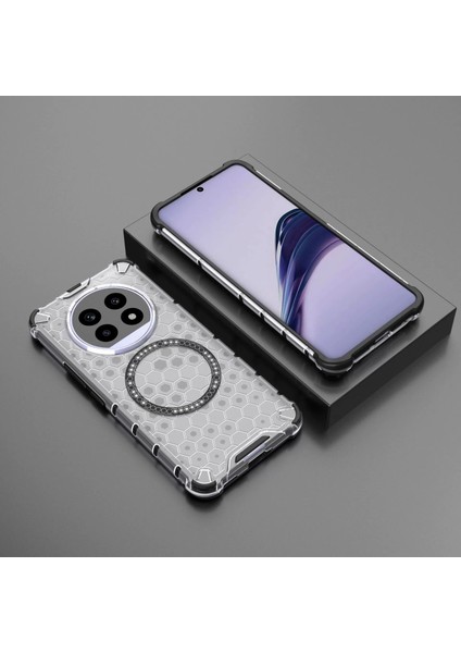 Oppo Realme 13 Pro Manyetik Şeffaf Düşmeye Dayanıklı Telefon Kılıfı (Yurt Dışından)