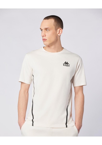 Fabio Tee Erkek Ekru Regular Fit Tişört