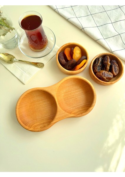 Ahşap Çerezlik Sunum 4'lü Set modelleri