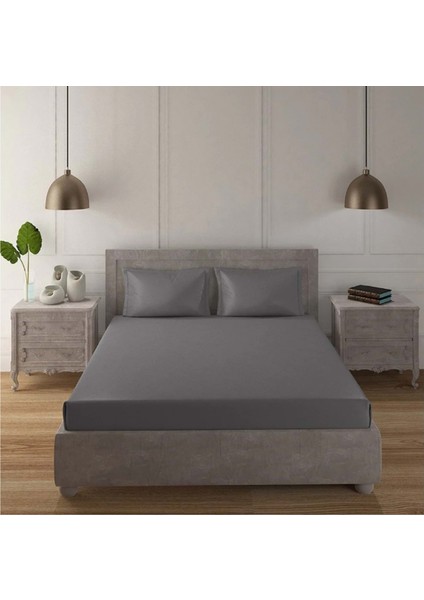 Lüx Lastikli Penye Çarşaf 100 x 200 cm Gri Renk fiyatları