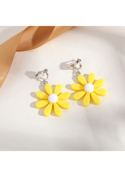 Hengshan Delici Olmadan Üçgen Püskül Kulak Klipsi, Üst Düzey Niş Edebi Retro Bayan Kulak Asılı Hafif Lüks Yüksek Kaliteli Küpeler (Yurt Dışından)