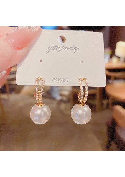 Hengshan Popüler 925 Gümüş Iğne Küpe Klasik Geometrik Uzun Püskül Küpe (Yurt Dışından)