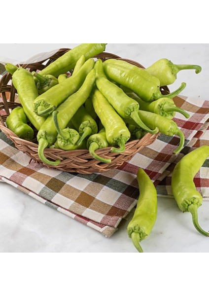 Geleneksel Tohum Ince Kabuk Acı Etli Çarliston Biber Tohumu(70 Tohum)