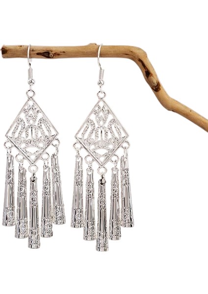 Hengshan Miao Küpeleri, Etnik Azınlık Turistik Küpeleri, Bohem Uzun Yapraklı Püskül Küpeler (Yurt Dışından)