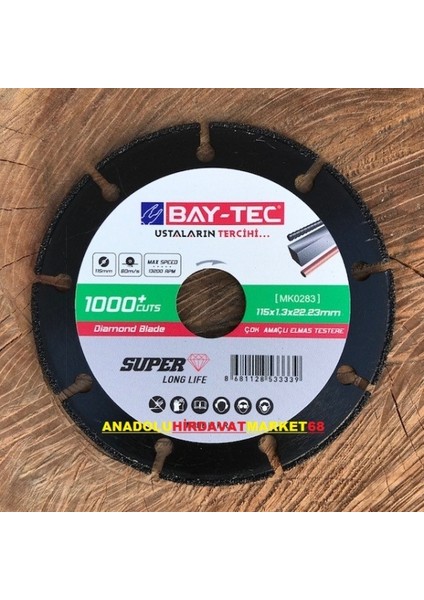 Baytec 115MM Turbo Ince Granit Kesici Porselen Seramik Kesici