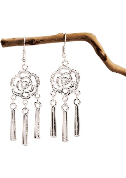 Hengshan Miao Küpeleri, Etnik Azınlık Turistik Küpeleri, Bohem Uzun Yapraklı Püskül Küpeler (Yurt Dışından)