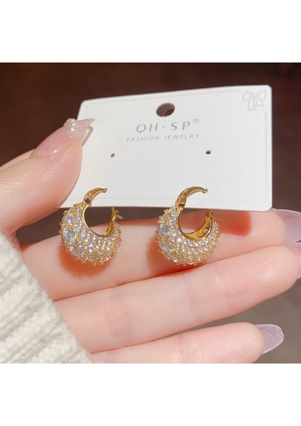 Hengshan Popüler 925 Gümüş Iğne Küpe Klasik Geometrik Uzun Püskül Küpe (Yurt Dışından)