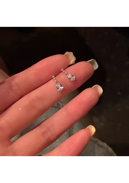 Hengshan S925 Gümüş Iğne Retro Fransız Inci Küpeleri, Üst Düzey, Çok Yönlü, Basit ve Kişiselleştirilmiş Küpeler (Yurt Dışından)