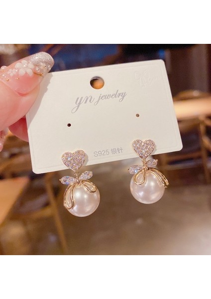 Hengshan Popüler 925 Gümüş Iğne Küpe Klasik Geometrik Uzun Püskül Küpe (Yurt Dışından)