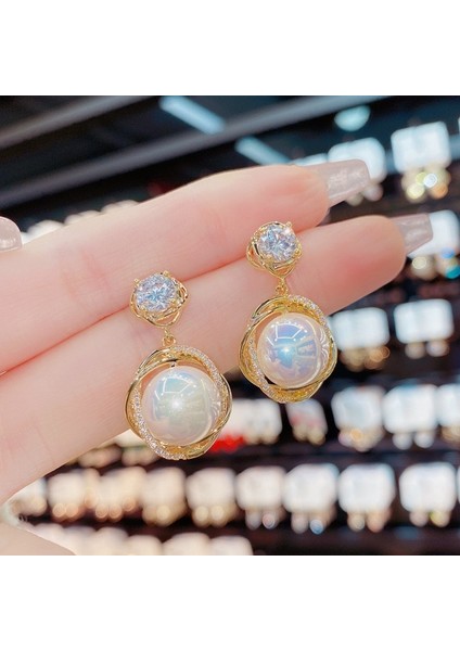 Hengshan Popüler 925 Gümüş Iğne Küpe Klasik Geometrik Uzun Püskül Küpe (Yurt Dışından)