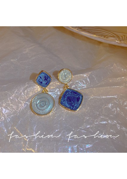 Hengshan S925 Gümüş Iğne Retro Fransız Inci Küpeleri, Üst Düzey, Çok Yönlü, Basit ve Kişiselleştirilmiş Küpeler (Yurt Dışından)