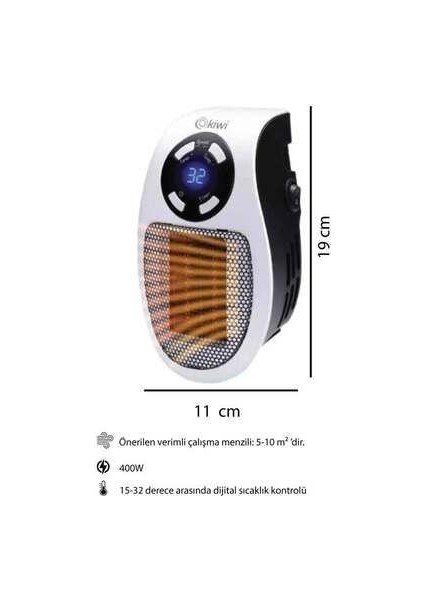 Kht 8430 Kumandalı Priz Tipi Fanlı Isıtıcı modelleri