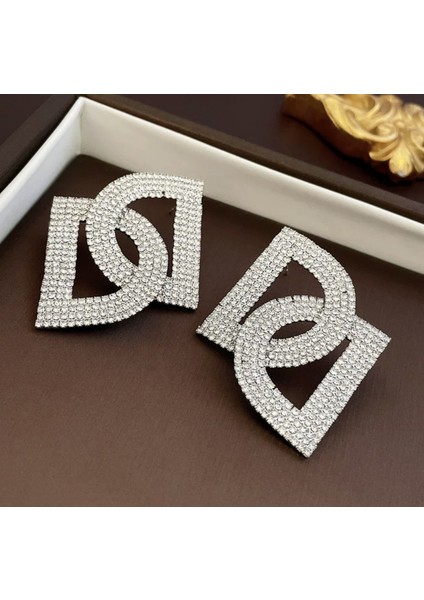 Hengshan Üst Düzey ve Atmosferik Internet Ünlü Mizaç Küpeleri Avrupa ve Amerikan Modası Abartılı Elmas Taklidi Uzun Püskül Küpeler (Yurt Dışından)