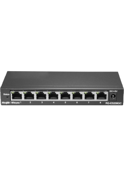 Reyee RG-ES208GC, 8-Port Gigabit Cloud Mananged Non-Poe Switch