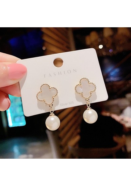 Hengshan Moda Kedi Gözü Elmas Küpe Kadın Ilkbahar ve Yaz Ince Yeni Stil Işık Lüks High-End Küpe (Yurt Dışından)