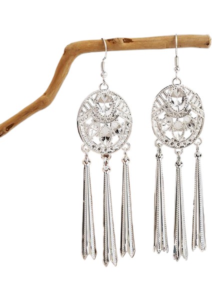 Hengshan Miao Küpeleri, Etnik Azınlık Turistik Küpeleri, Bohem Uzun Yapraklı Püskül Küpeler (Yurt Dışından)