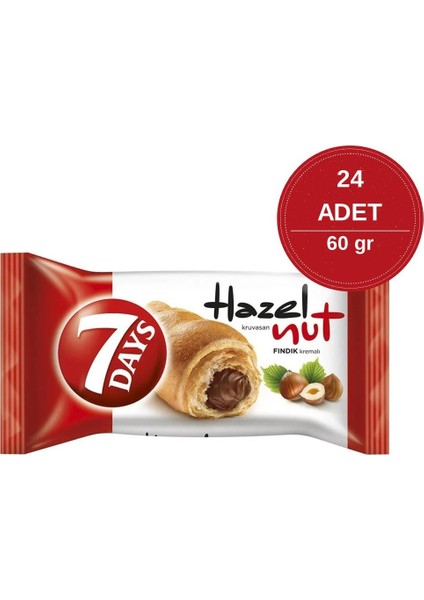 Fındıklı Kruvasan 60 gr - 24 Adet