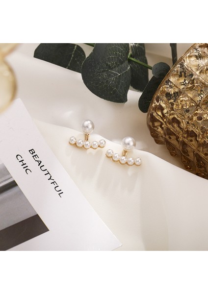 Hengshan Xiaoxiang Inci Küpeler Niş Retro Küpeler S925 Gümüş Iğne Küpeler Üst Seviye Bayan Küpeleri (Yurt Dışından)