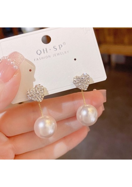 Hengshan Popüler 925 Gümüş Iğne Küpe Klasik Geometrik Uzun Püskül Küpe (Yurt Dışından)