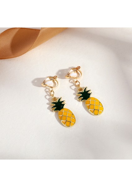 Hengshan Delici Olmadan Üçgen Püskül Kulak Klipsi, Üst Düzey Niş Edebi Retro Bayan Kulak Asılı Hafif Lüks Yüksek Kaliteli Küpeler (Yurt Dışından)