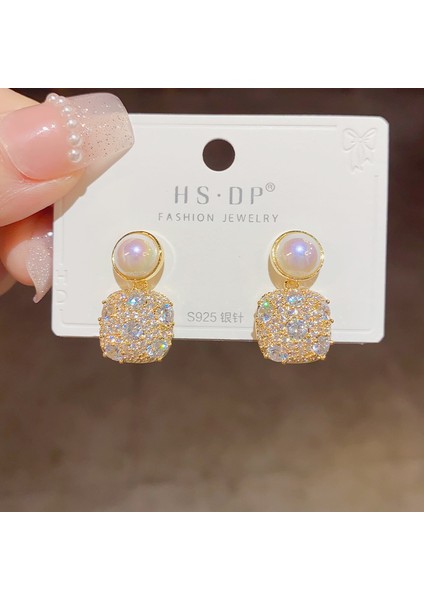 Hengshan Popüler 925 Gümüş Iğne Küpe Klasik Geometrik Uzun Püskül Küpe (Yurt Dışından)