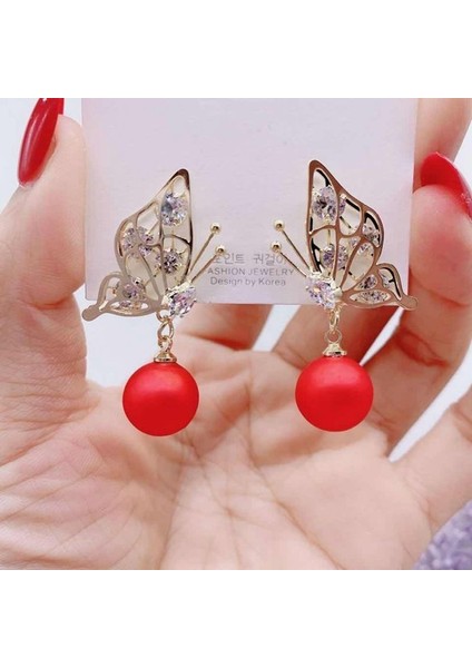 Hengshan Moda Kedi Gözü Elmas Küpe Kadın Ilkbahar ve Yaz Ince Yeni Stil Işık Lüks High-End Küpe (Yurt Dışından)