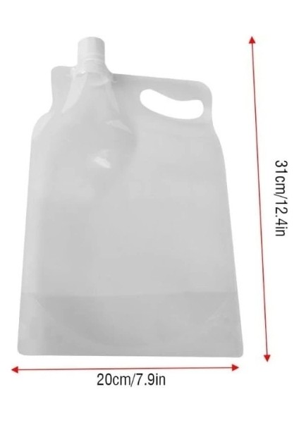 Plastik Kapaklı Su Torbası 1 Litre