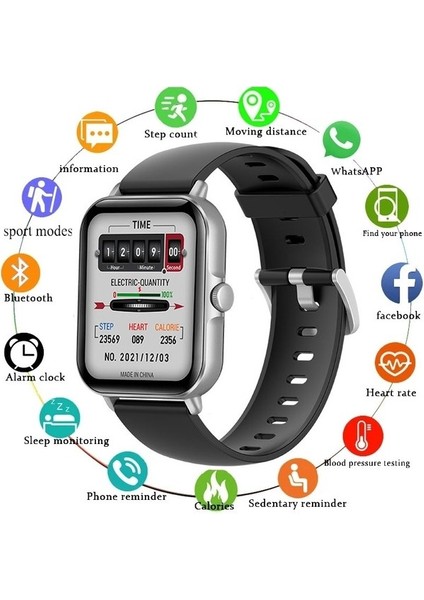 Tam Dokunmatik Ekran Spor IP67 Su Geçirmez Bluetooth Android Ios Kadın Akıllı Saat (Yurt Dışından) indirimleri