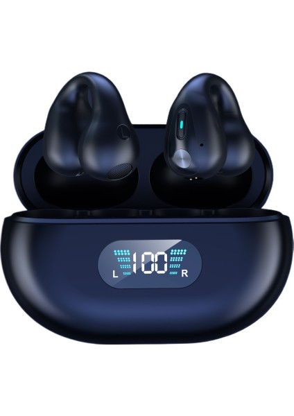 Klipsli Bluetooth Kulaklık YYK-Q80 Kulak Içi Olmayan, Klipsli Kablosuz Spor Koşusu, Süper Uzun Pil Ömrü (Yurt Dışından)