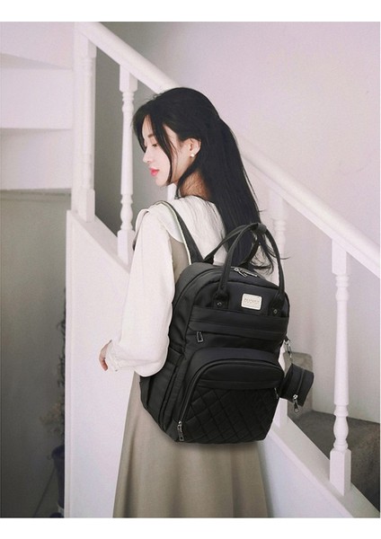 Anne Çantası Yeni Büyük Kapasiteli Bebek Arabası Çantası Kore Hafif, Kuru ve Islak Ayrılmış Sırt Çantası Süt Deposu Anne ve Bebek Çantası (Yurt Dışından) modelleri