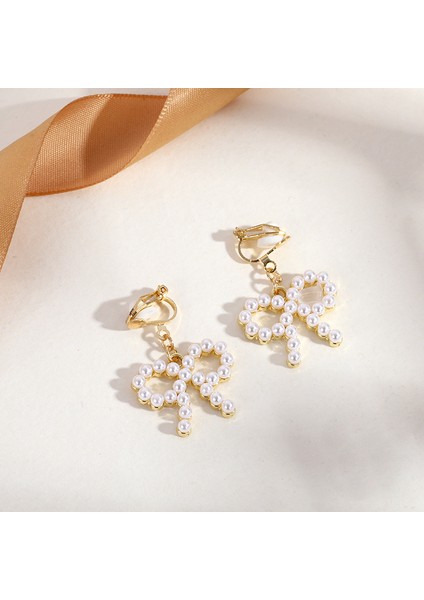 Hengshan Delici Olmadan Üçgen Püskül Kulak Klipsi, Üst Düzey Niş Edebi Retro Bayan Kulak Asılı Hafif Lüks Yüksek Kaliteli Küpeler (Yurt Dışından)