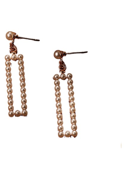 Hengshan Kore Tarzı Kamelya Tarzı Delinmemiş Küpe Inci Çiçek Dama Tahtası Elmas Küpe Kadınlar Için (Yurt Dışından)