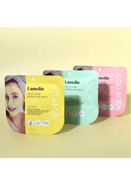 Aydınlatıcı ve Canlandırıcı Tek Kullanımlık Modelling Maske Seti Lamelin Modelling Pack fiyatları