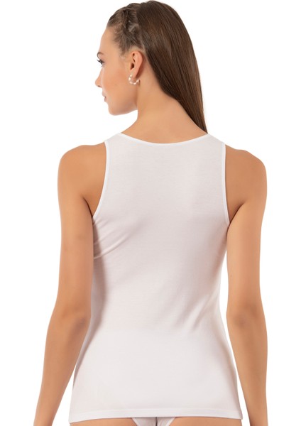 Özkan 25594 Kadın Pamuklu Modal Önü Dantel Detaylı Esnek Rahat Kalın Askılı Atlet fiyatları