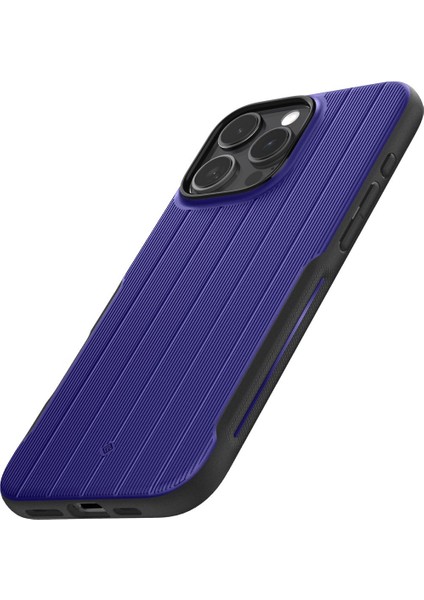 Apple iPhone 16 Pro Kılıf Dual GripMag MagSafe özellikli Braided Blue - ACS08180