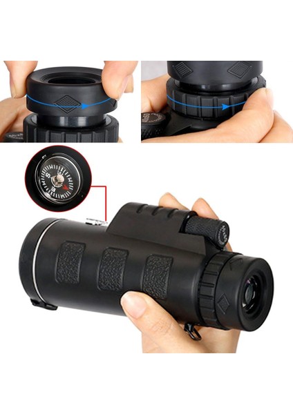 40X60 Monoküler Dürbün Teleskop Tek Göz El Dürbünü Ultra HD ZOOM