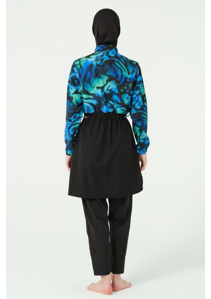 Crop Görünümlü Şapkalı Tesettür Mayo modelleri