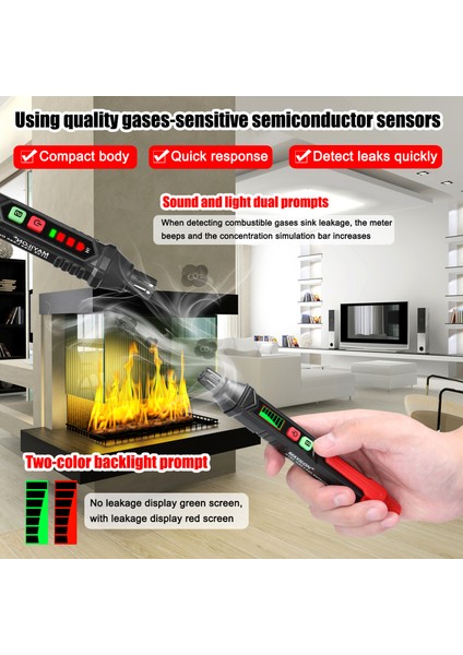Taşınabilir El Tipi Yanıcı Gaz Ppm Kaçak Dedektörü (Yurt Dışından) fırsatları
