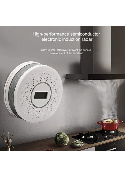 Duman ve Co Dedektörü - Dijital Ekran ve Sesli Uyarı (Yurt Dışından) indirimleri