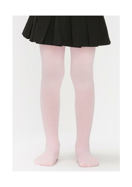 Kız Çocuk Pretty Extra Cotton Pembe Külotlu Çorap