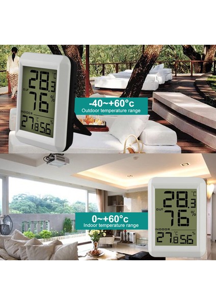 Dijital Higrometre Termometre, Iç-Dış Nem Ölçer 100 Metre LCD Ekran Sera ve Çiftlik Için (Yurt Dışından) fiyatları