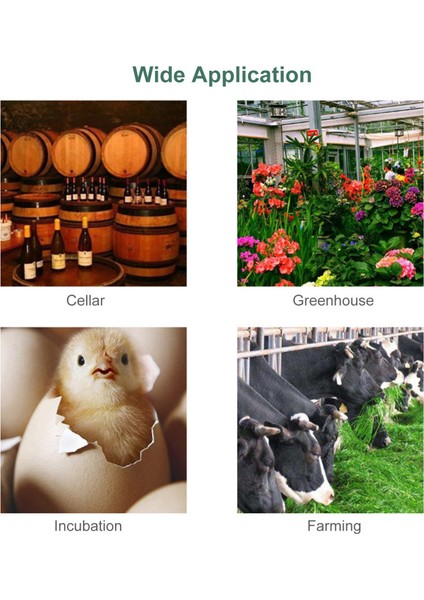 Dijital Higrometre Termometre, Iç-Dış Nem Ölçer 100 Metre LCD Ekran Sera ve Çiftlik Için (Yurt Dışından) fırsatları