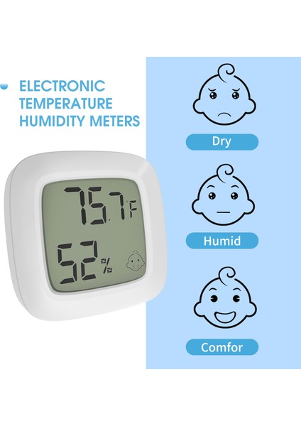 Mini Manyetik Iç Mekan Nem ve Sıcaklık Ölçer Kolay Kurulum (Yurt Dışından) indirimleri