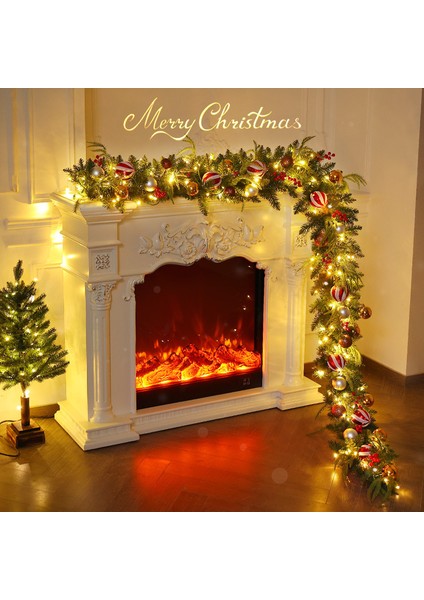 Simüle Edilmiş Noel Dekorasyonu Rattan Çam Iğneleri ve Çam Kozalakları Noel Dekorasyonu Duvara Asılı Atmosfer Düzeni Simüle Edilmiş Noel Rattanı (Yurt Dışından) modelleri