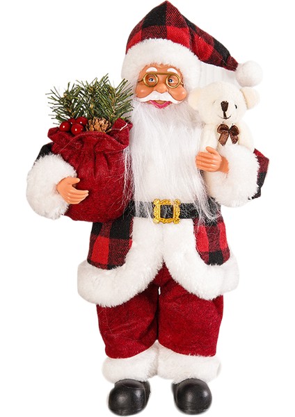 Yeni Noel Süsleri 12 Inç Ayakta Noel Baba Bebek Yaratıcı Noel Sırt Çantası Yaşlı Adam Bebek Süsleri (Yurt Dışından)