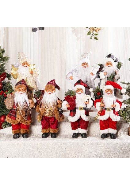 Yeni Noel Süsleri 12 Inç Ayakta Noel Baba Bebek Yaratıcı Noel Sırt Çantası Yaşlı Adam Bebek Süsleri (Yurt Dışından) fiyatları