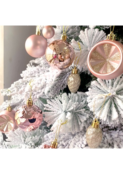 Noel Dekorasyonu Elektroliz Topu Plastik Top Özel Şekilli Boyalı Noel Topu Hediye Noel Ağacı Kolye (Yurt Dışından) fırsatları