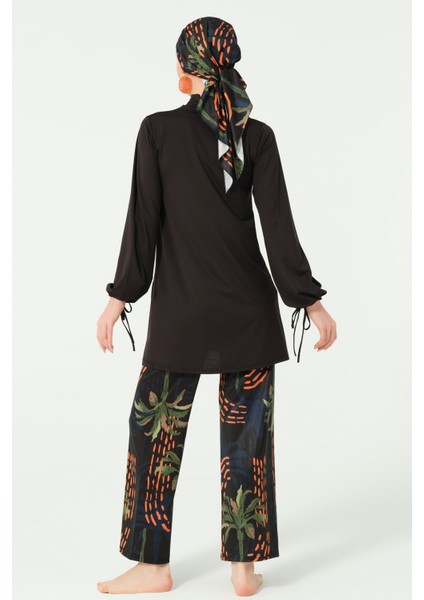 Palmiye Desenli Tesettür Mayo modelleri