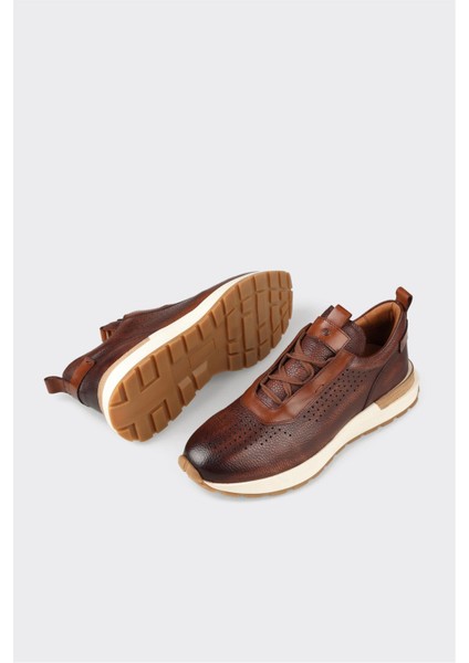 Taba Deri Erkek Spor Ayakkabı modelleri