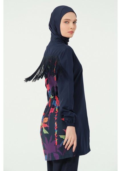 Arkası Püskül Süslemeli Tesettür Mayo fırsatları